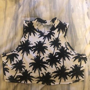 Palm Tree Crop Top